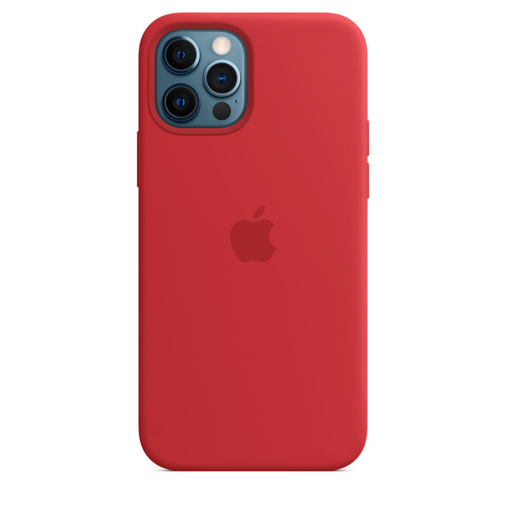 iPhone 12 Pro - Silicone Case MagSafe Compatible red