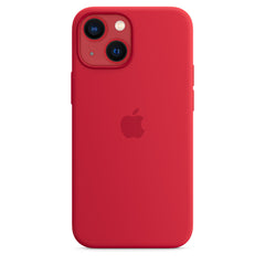 iPhone 13 Mini - Silicone Case MagSafe Compatible red